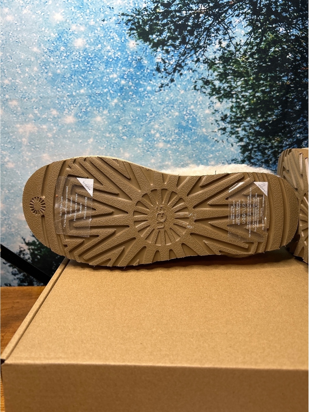 Uggs Tazzelle Scuff/Slipper New Size 6 women Sand Color - Picture 5 of 6